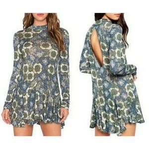 Free People mandala print mini dress Large